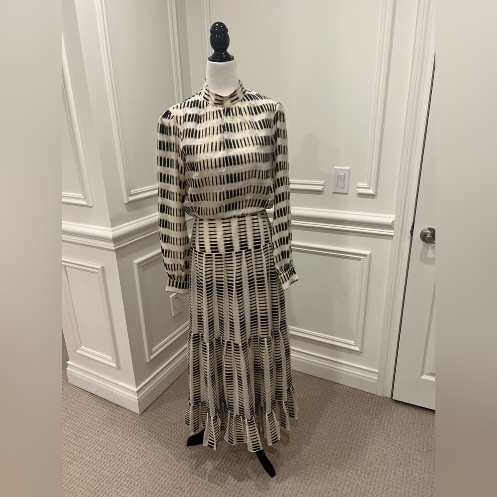 Saloni silk dress size S/4 brand new with tags